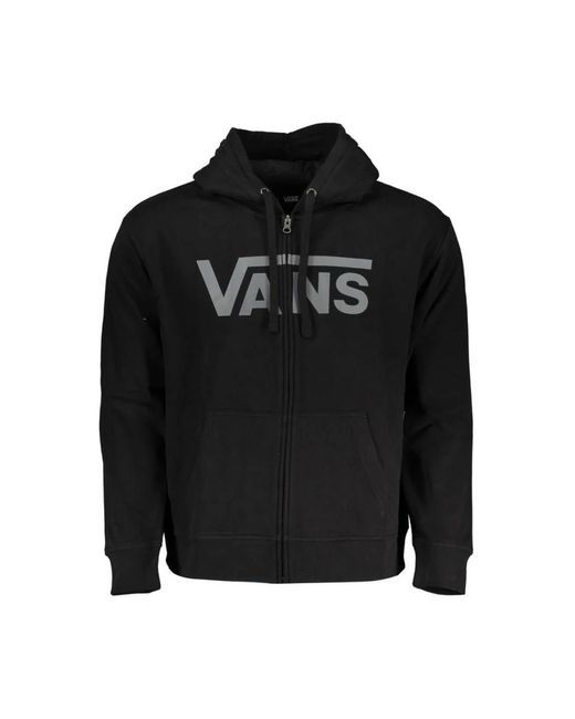 Vans Schwarzer Zip Hoodie Mit Stilvollem Print in Black für Herren