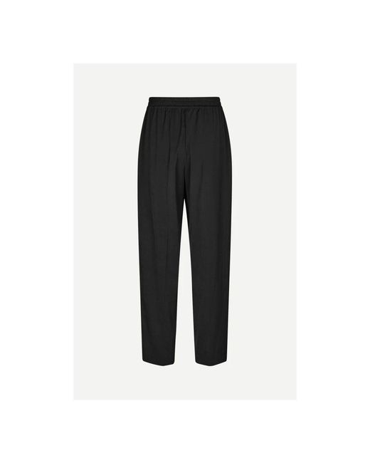 Samsøe & Samsøe Black Tapered Trousers