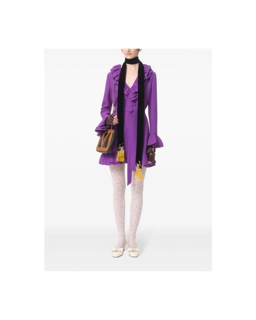 Valentino Purple Short Dresses