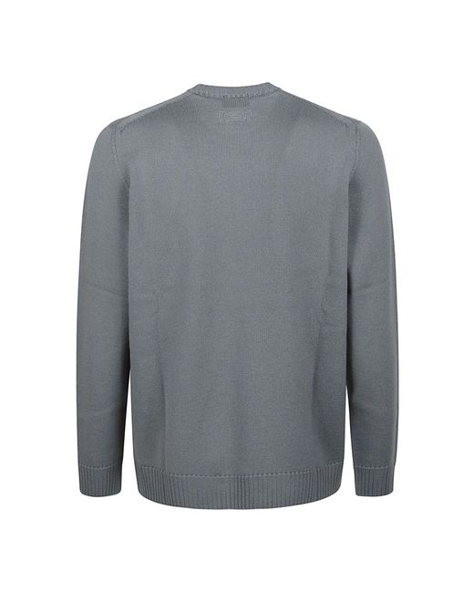 Drumohr Gray Round-Neck Knitwear for men