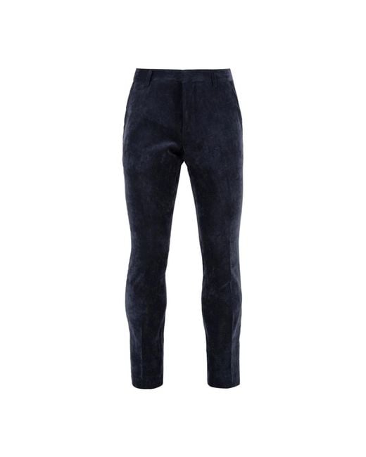 Slim-Fit Trousers Daniele Alessandrini de hombre de color Blue