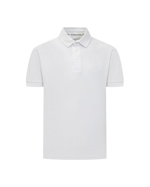 Etro Cotton Polo in het White voor heren