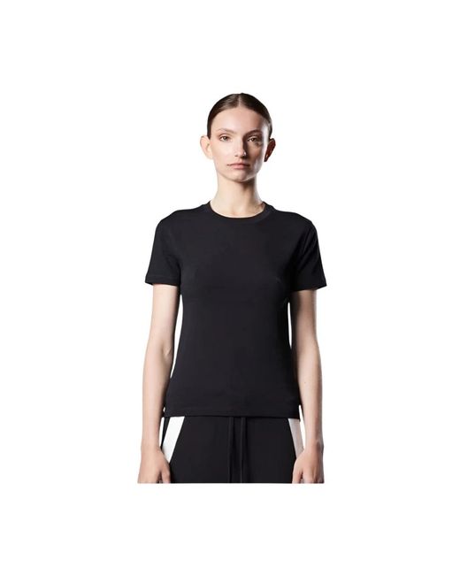 Thom Krom Tops ,Zwart ,Katoen Zwart T-Shirt Met Ronde Hals in het Black