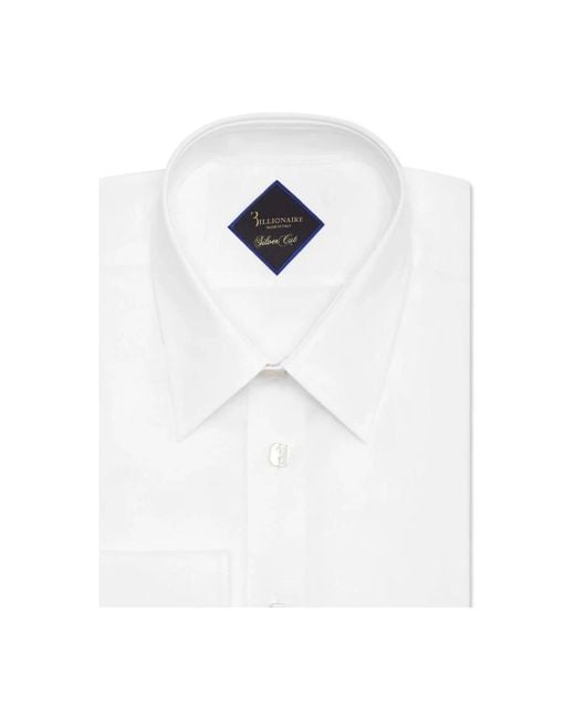 Billionaire White Formal Shirts for men