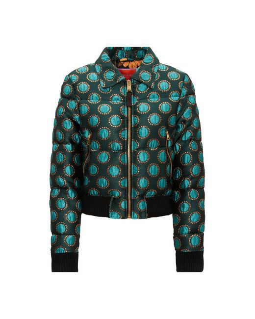 LaDoubleJ Green La Comasca Bomberjacke Mit Daunenfüllung