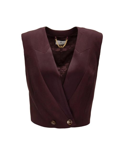 Elisabetta Franchi Purple Vests