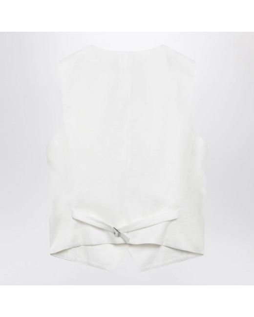 Weekend by Maxmara White Waistcoats