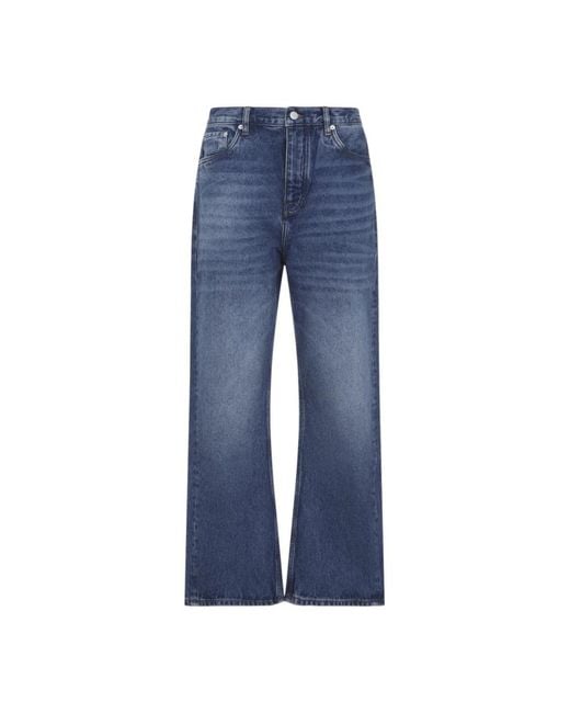 Studio Nicholson Blue Wide Jeans