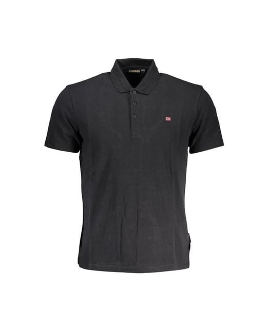 Napapijri Black Polo Shirts for men