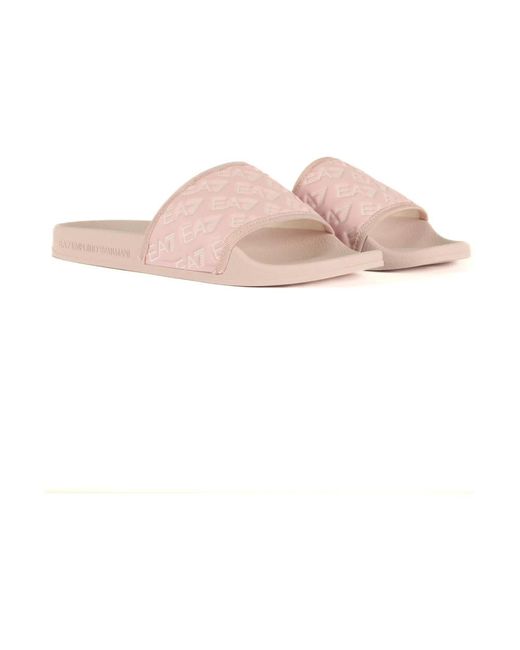 Flip flops EA7 de color Pink