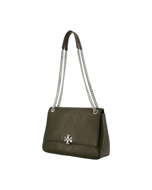 Tory Burch Green Shoulder Bags