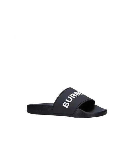 Burberry Blue Sliders