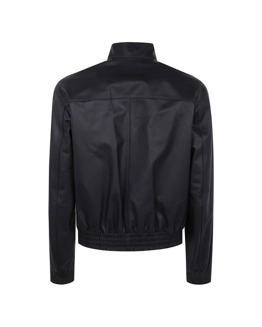 1972 DESA Jassen ,Zwart ,Leer Reversible Bomber Jacket in het Black voor heren