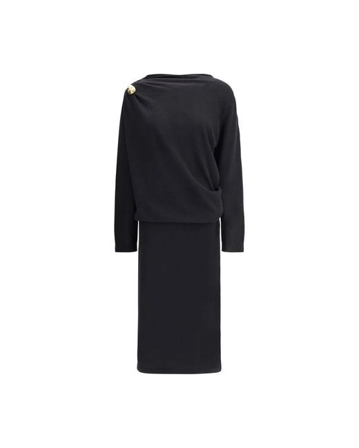 Midi Dresses Fabiana Filippi en coloris Black
