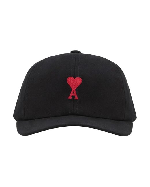 AMI Bestickte Herz-Cap in Black für Herren