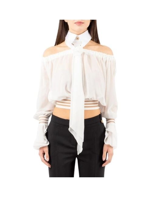 Elisabetta Franchi White Blouses