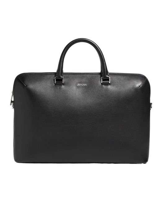 Zegna Black Laptop Bags & Cases for men