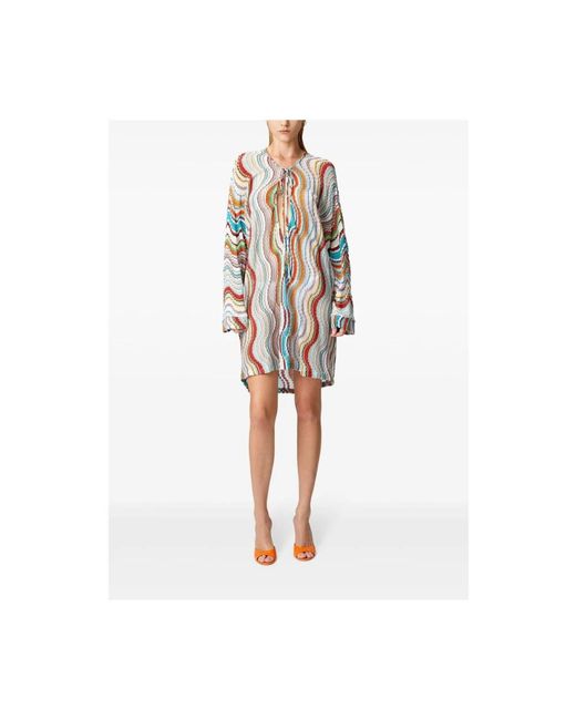 Missoni Blue Short Dresses