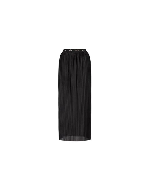 Armani Exchange Black Maxi Skirts