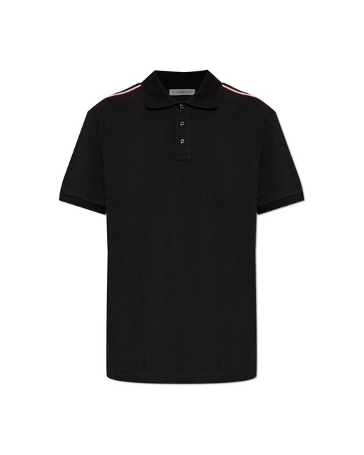 Moncler Polo Met Logopatch in het Black voor heren