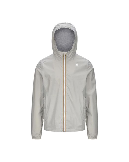 K-Way Gray Light Jackets for men