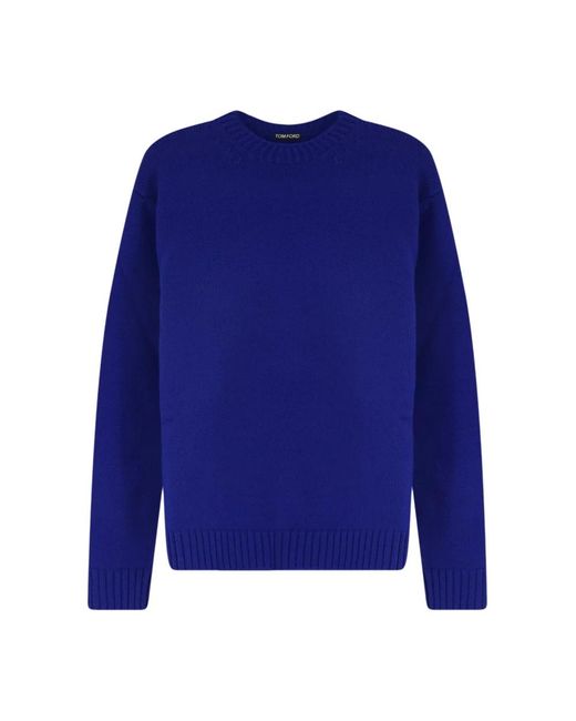 Tom Ford Blue Round-Neck Knitwear for men