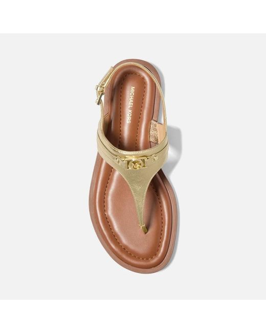 Michael Kors Brown Flat Sandals