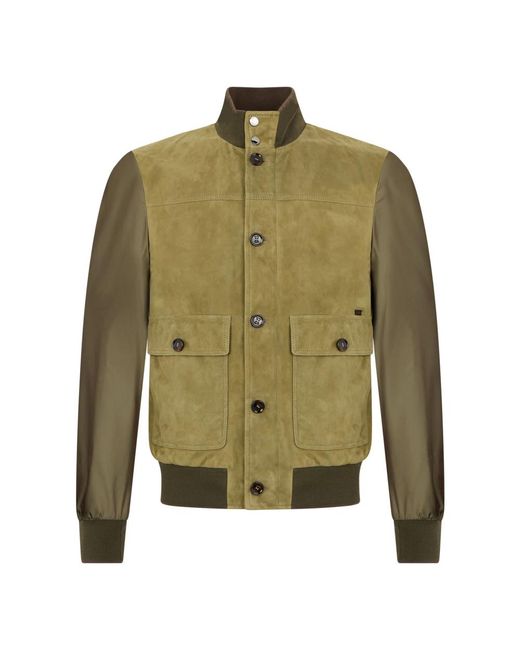Moorer Green Bomber Jackets for men