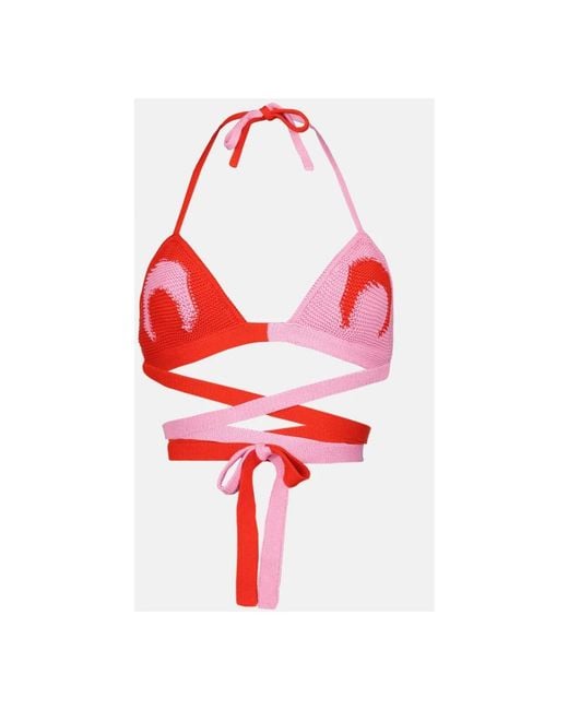 MARINE SERRE Red Bikinis