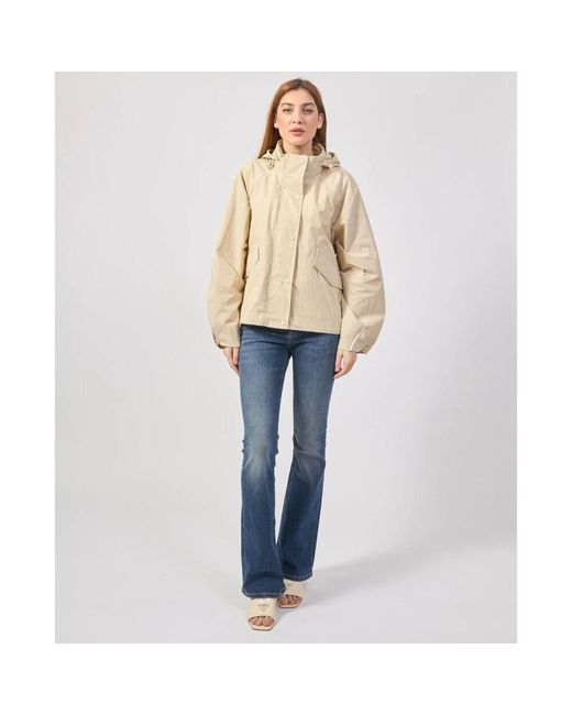 Ecoalf Natural Frühlingskapuzenjacke mit knöpfen