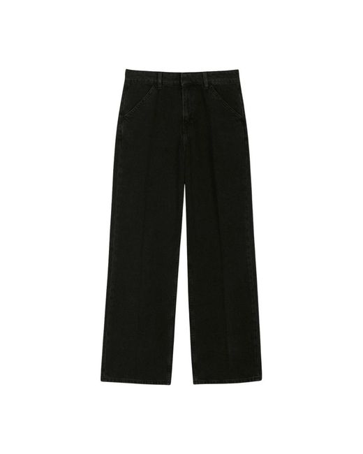 Ba&sh Wijde Broek in het Black