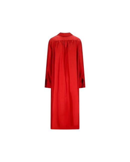 Max Mara Red Shirt Dresses