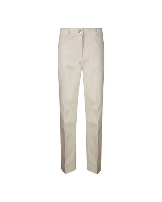 Moncler Straight Trousers in het Natural
