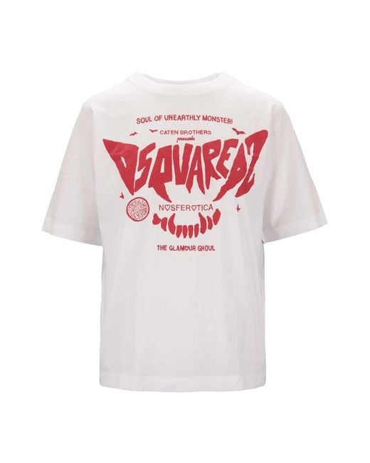 DSquared² T-Shirt in het White