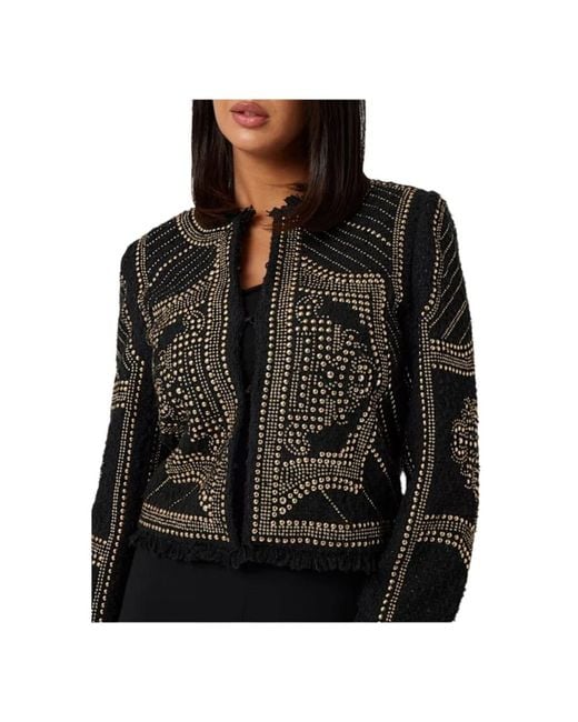 Guess Black Tweed Jackets