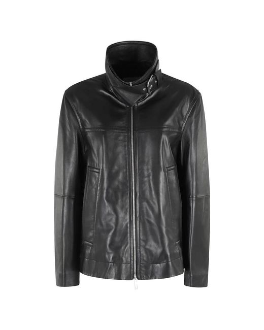Sportmax Black Leather Jackets