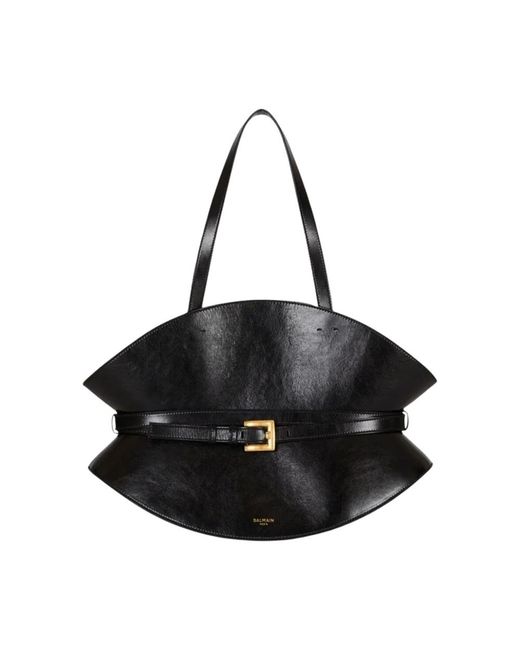 Balmain Black Shoulder Bags