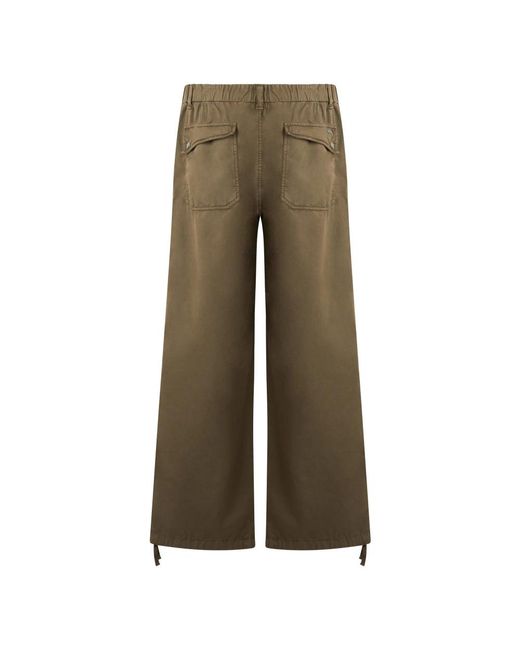 Herno Green Wide Trousers for men