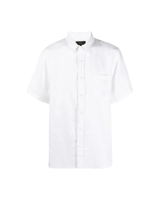 Vince White Short Sleeve Shirts for men