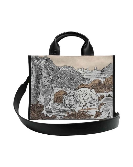 Inoui Edition Black Shopping Bags
