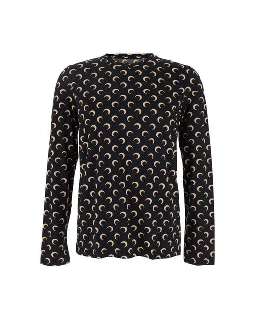 Long Sleeve Tops MARINE SERRE de hombre de color Black