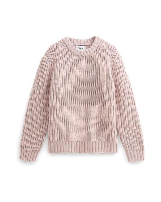 Wax London Pink Round-Neck Knitwear for men