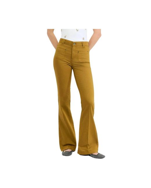 Liu Jo Yellow Flare Jeans