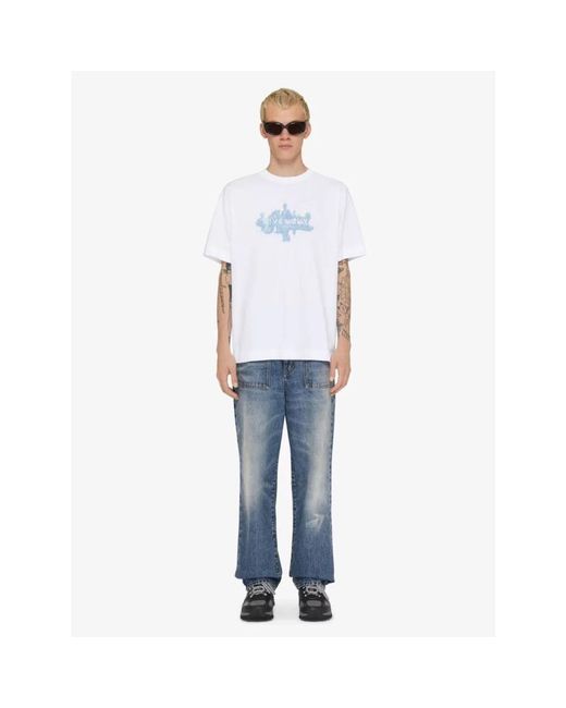Givenchy Wit Objecten Print T-Shirt in het White voor heren