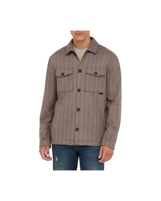 Liu Jo Striped Casual Shirt in het Brown voor heren