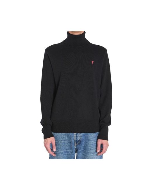 Turtlenecks AMI de hombre de color Black