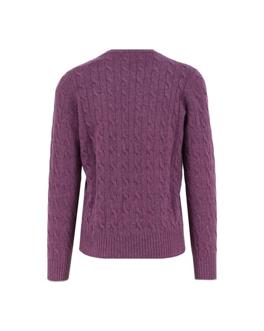 Brunello Cucinelli Purple Cashmere Knitwear for men
