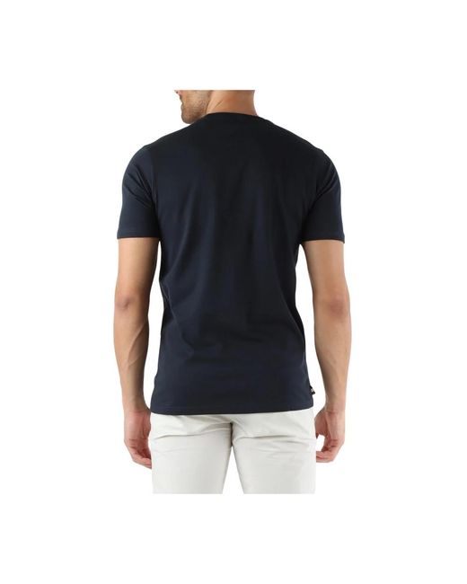 Aquascutum Aktive tasche baumwoll t-shirt in Black für Herren