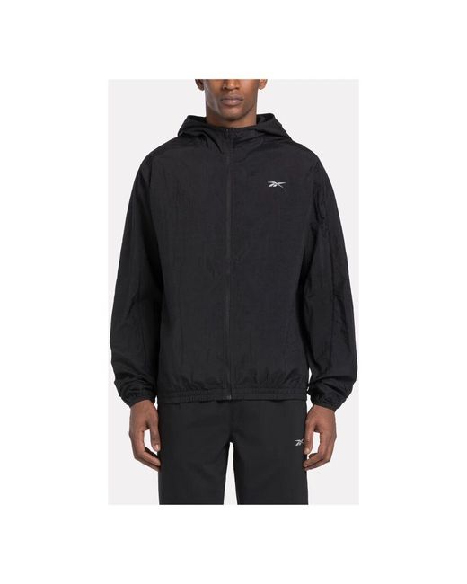 Light Jackets di Reebok in Black da Uomo