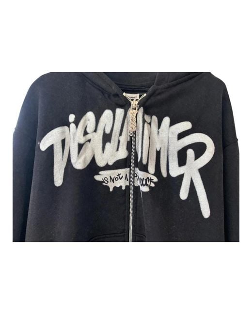 DISCLAIMER Black Zip-Throughs for men